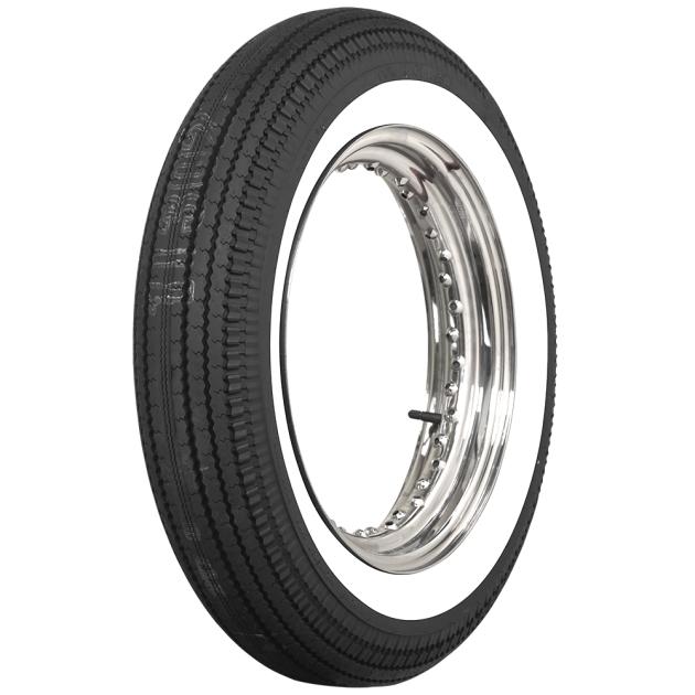Coker Classic Motorcycle 2.00 Inch Whitewall Tire 500-16 63375