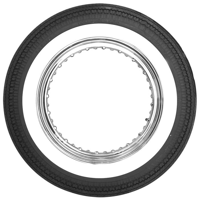 Coker Classic Motorcycle 2.00 Inch Whitewall Tire 500-16 63375