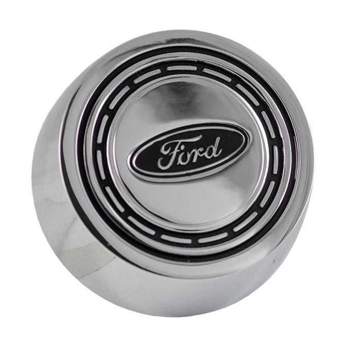 Dennis Carpenter Horn Button - Chrome - 1966-73 Ford Bronco C6TZ-13A805-E