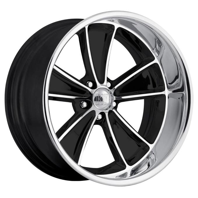 Boyd Coddington 17x8 Speedster Black Machined / Diamond Cut Lip 5x4.75 BS 4.5 BP BC2-786145B