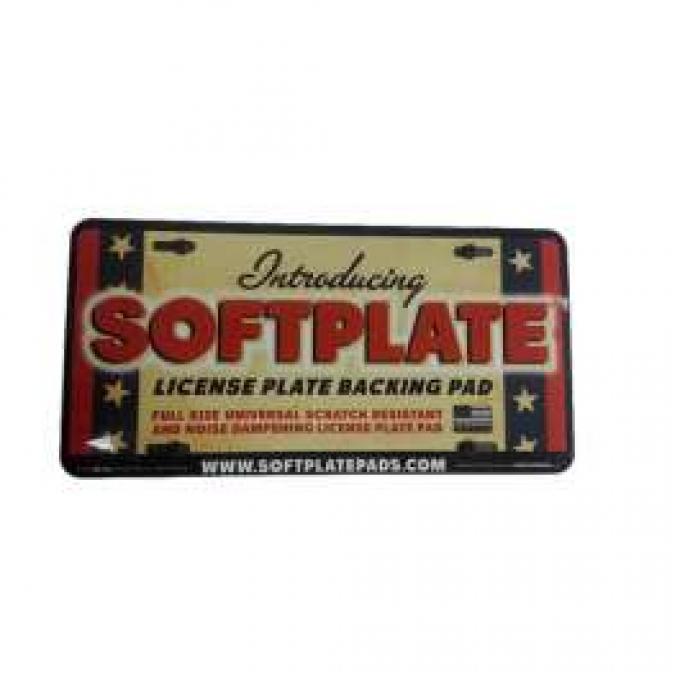 License Plate Pads, High Density Black Foam, Pair, All Years