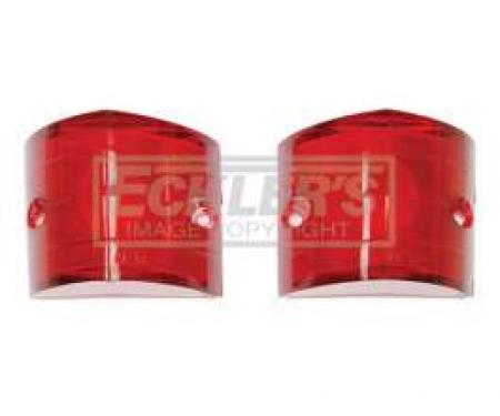 Chevy Lenses, Back Up, Red, 1956