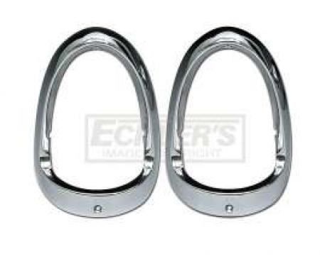 Chevy Taillight Bezels, Best Quality, 1955