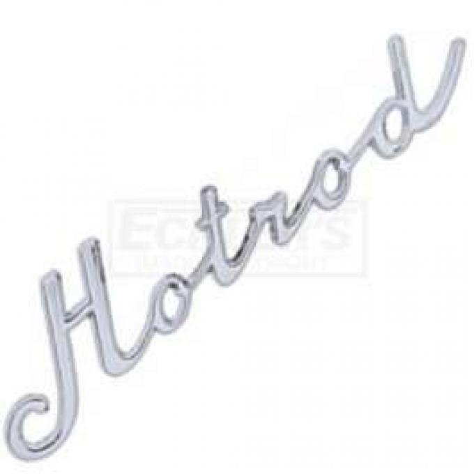 Chevy Hotrod Script Emblem, Chrome, 1955-1957