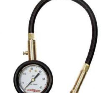 Competition Tire Gauge, Deluxe 0-60 PSI (With Hose and Bleeder)