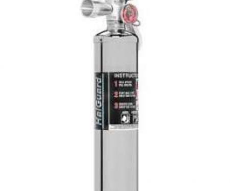 Fire Extinguisher, H3R Halguard, Chrome, 2.5 Lb.