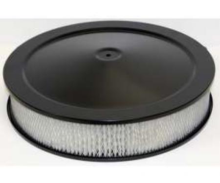 Chevy Air Cleaner, Round Black, 14 X 3