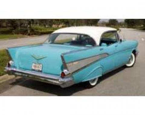 Chevy Rear Glass, Clear, 4-Door Hardtop, 1956-1957