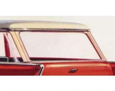 Chevy Rear Liftgate Glass, Clear, Wagon & Sedan Delivery, 1955-1957