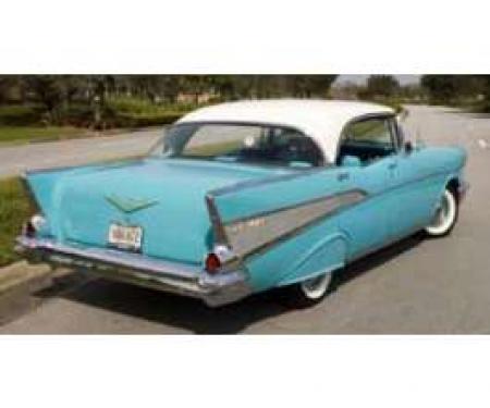 Chevy Rear Glass, Clear, 4-Door Hardtop, 1956-1957