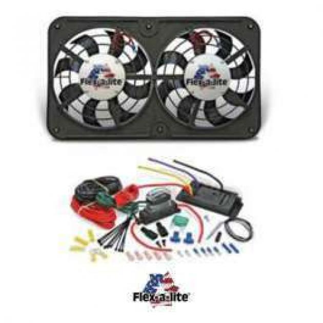 Chevy Fan Kit, Dual Electric, Flex-A-Lite, 12, 500CFM | Classic Truck