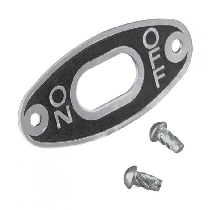 Dennis Carpenter Ignition Switch Plate - 1938-39 Ford Car   81A-3728