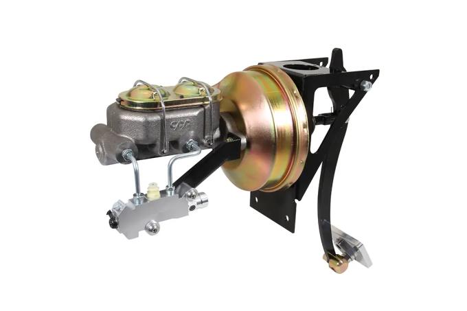 GH 8" Dual Power Brake Booster Kit For Dodge D100 D200 1959-71 – Disc Front/Drum Rear, Black