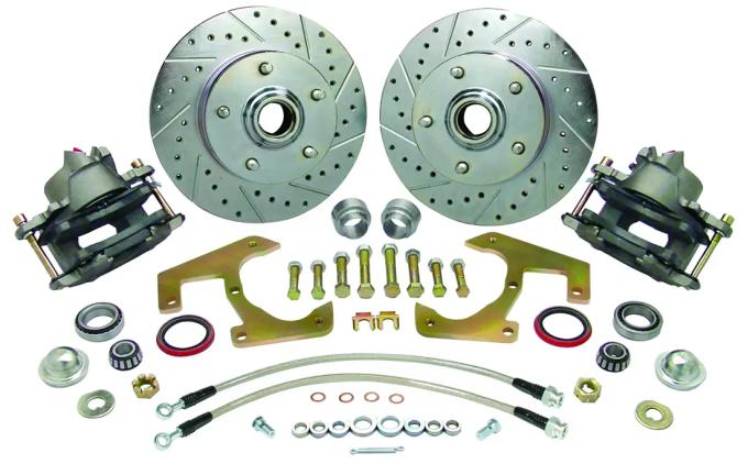 Classic Performance Complete Disc Brake Kit w/ Firewall Booster for OEM Stock Spindles for 48-52 Ford 1/2 Ton Truck 4852CBK-5.5-FB