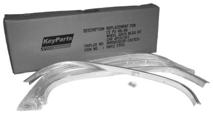 Key Parts '88-'98 Wheel Opening Molding Kit (Painted) 4 Piece Set 0852-236 U