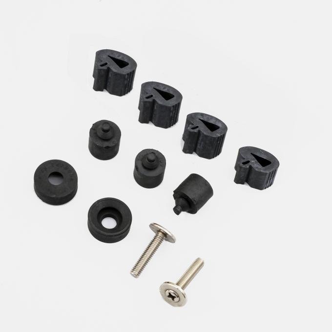 Detroit Muscle Technologies Mopar Dodge Truck 72-93 Hood Bumper Set with SS Studs TRK7293BB01-HOOD