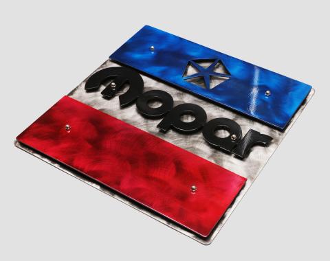 Detroit Muscle Technologies 2010-2016 Chrysler / Dodge / Ram Mopar Steel Wall Art - COLORED MOPAR SIGN WALLART-COLORED MOPAR