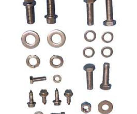 Early Chevy Powerglide And Hydromatic Transmission Cast Aluminum Pan Bolt Set, Socket Head, 1949-1954