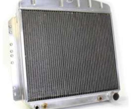 Chevy Aluminum Radiator, Automatic Transmission, Top Center Outlet, Griffin, 1949-1954