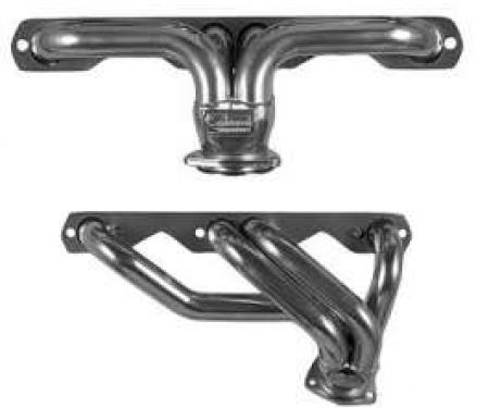 Chevy Headers, Sanderson, Small Block V8, For Stock Front Suspension, 1949-1954