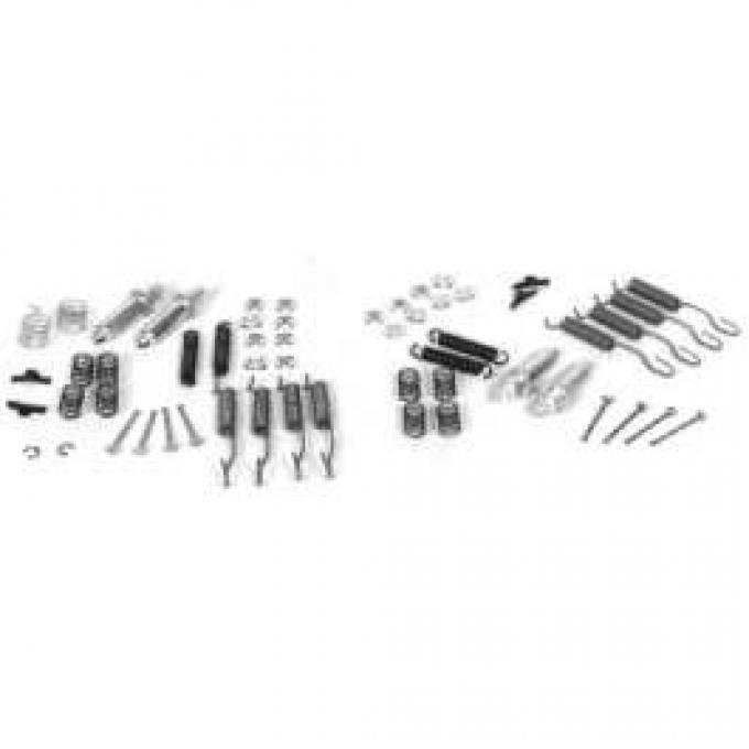 Chevy Brake Hardware Kit, Front And Rear, 1951-1954