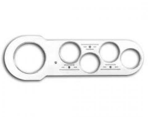 Chevy Aluminum Dash Gauge Insert, 3-3/8 Speedo, 2-1/16 Gauges, Classic Instruments, 1953-1954