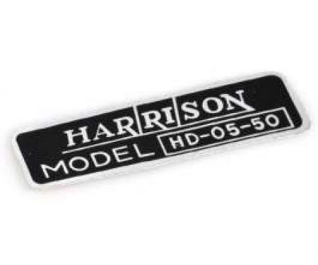 Chevy Heater Decal, Harrison, 1949-1951