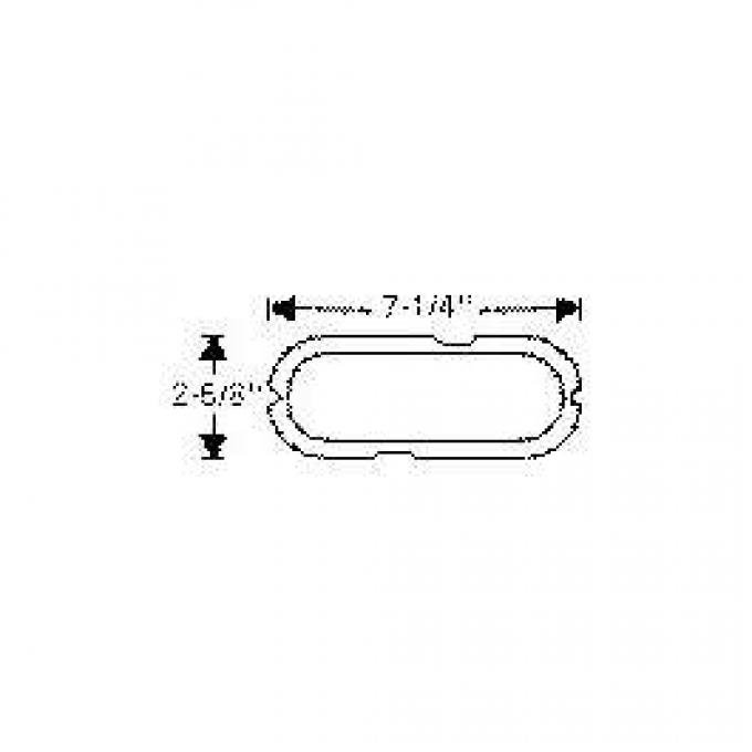 Chevy Lens Gaskets, Parking Light, Front, 1954