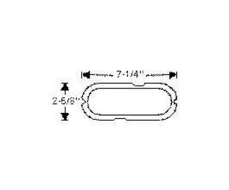 Chevy Lens Gaskets, Parking Light, Front, 1954