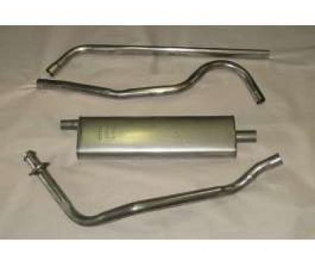 Chevy Exhaust System, Stainless Steel, Turbo, 1949-1954
