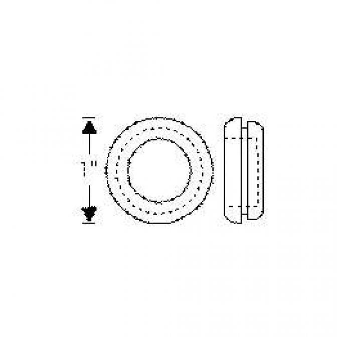 Chevy Floor Grommet, 3/4, 1949-1954