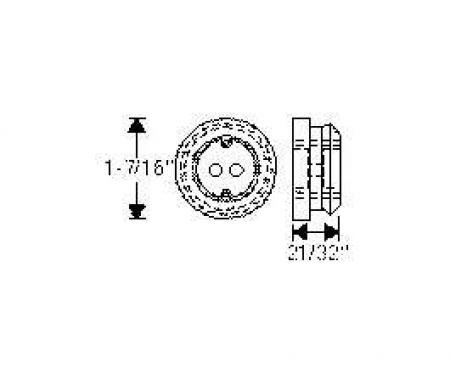 Chevy Grommet, Firewall Throttle Rod, 1949-1954