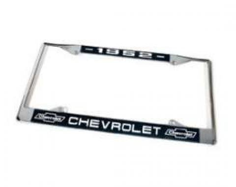 Chevy License Plate Frame, With Chevy Logo, 1952