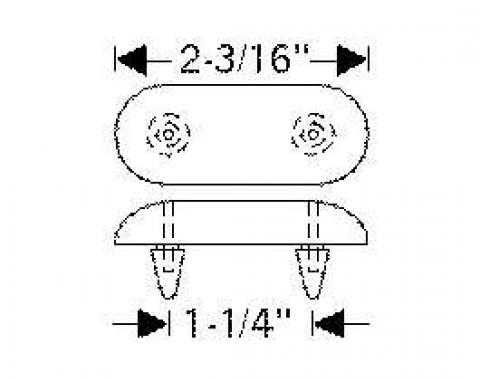 Chevy Rubber Bumper, Rear Bumper Deflector, 1949-1954