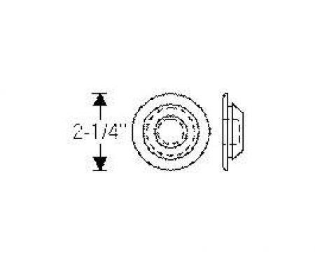 Chevy Floor Grommet, 1-1/2, 1949-1954