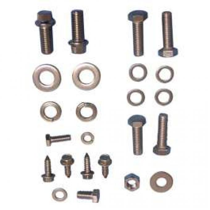 Early Chevy Powerglide And Hydromatic Transmission Stock Pan Bolt Set, Socket Head, 1949-1954