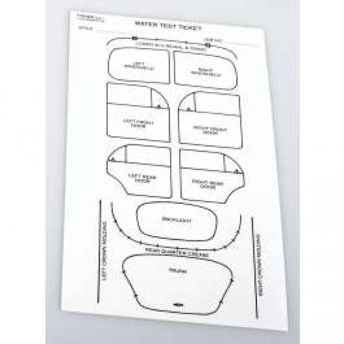 Chevy Water Leak Test Sheet, 1952-1954