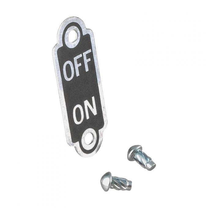 Dennis Carpenter Ignition Lock Switch Plate - 1933-34 Ford Car   40-3728