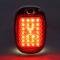 AMD Tail Light Assembly, Red Lens, 27 Red Sequential LED, 6 White License Lamp LED, Stainless Housing, LH, 47-53 Chevy GMC Truck X950-4047-3EL