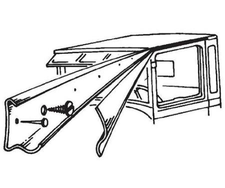 Rain Gutter Pickup Steel 30 3/4" A-47301-AOR