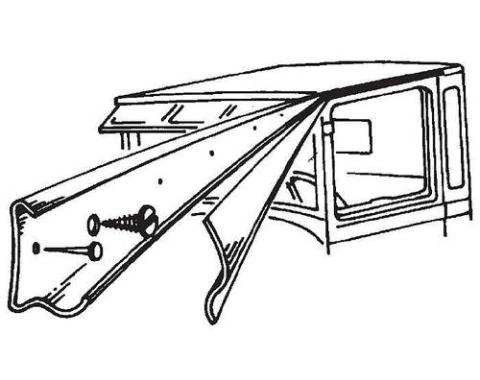 Rain Gutter Pickup Steel 30 3/4" A-47301-AOR