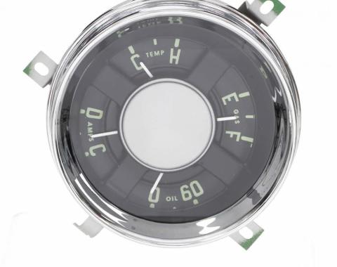 AMD Gauge Cluster Assembly, 12-Volt V8, 54-55 Chevy Truck X474-4054-AS