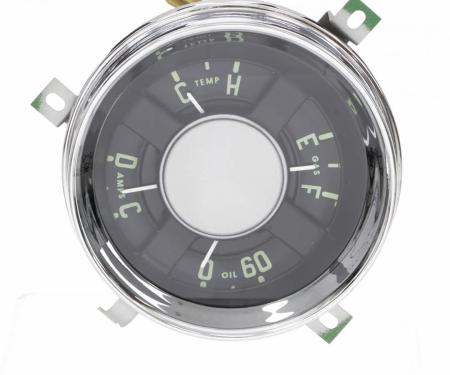 AMD Gauge Cluster Assembly, 12-Volt V8, 54-55 Chevy Truck X474-4054-AS