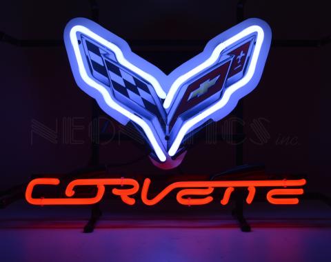 Neonetics Junior Size Neon Signs, Corvette C7 Junior Neon Sign