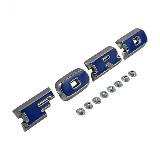 A.B.S Chrome Grill Letter Set For Ford F100 F150 F250 F350 – 1973-1977 (Includes Hardware Nuts)