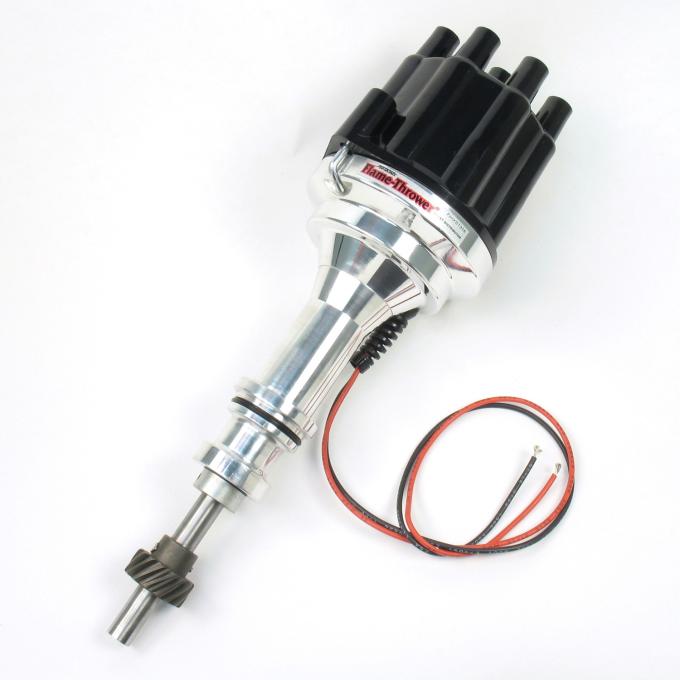 Pertronix Billet Distributor for Ford 351W Engines (Ignitor II) with Mechanical Advance, Black / Female D131800