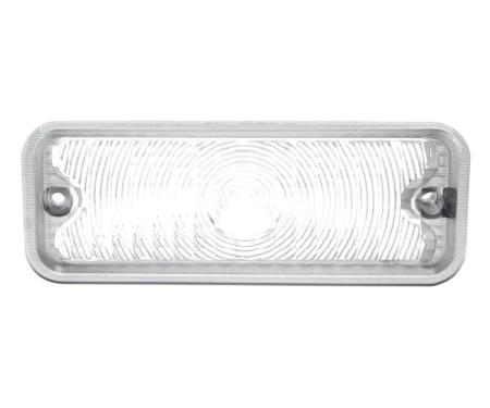 AMD Park Lamp Lens, Clear, with trim, RH, 75-78 Chevy GMC C/K Pickup Truck Blazer Jimmy Suburban X135-4075-2R