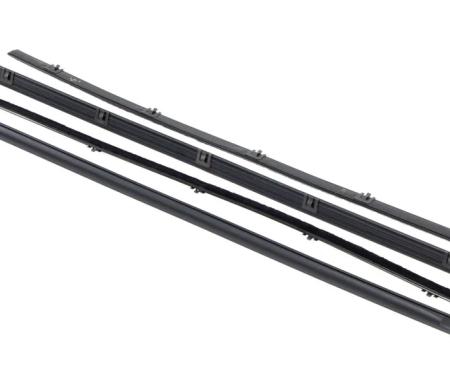AMD Front Door Beltline Window Felts, Inner & Outer, Black, 67-72 Chevy GMC CK Truck Blazer Jimmy Suburban 582-4067-1S