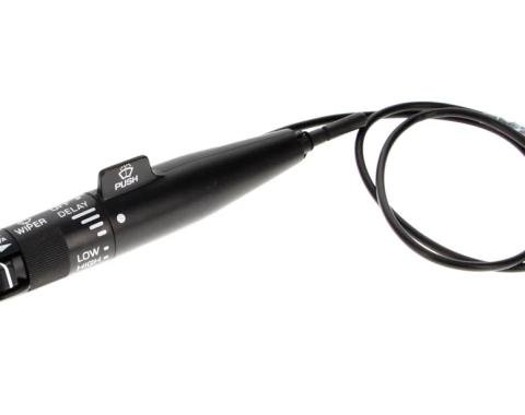 AMD Turn Signal Lever, w/ Cruise w/ Intermittent Wipers, Black, 84-87 Chevy GMC C/K Pickup X458-4084-1B