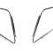 AMD Door Glass Outside Reveal Molding, Stainless, Pair, 47-55 Chevy GMC Pickup Suburban X547-4047-4SP